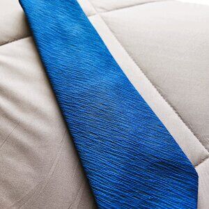 Electric Blue Polyester Tie
